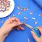 110Pcs Independence Day Charms, Patriotic Charms 4th of July Red White Blue Charm American Flag Charm for Bracelets Necklaces Earrings Making